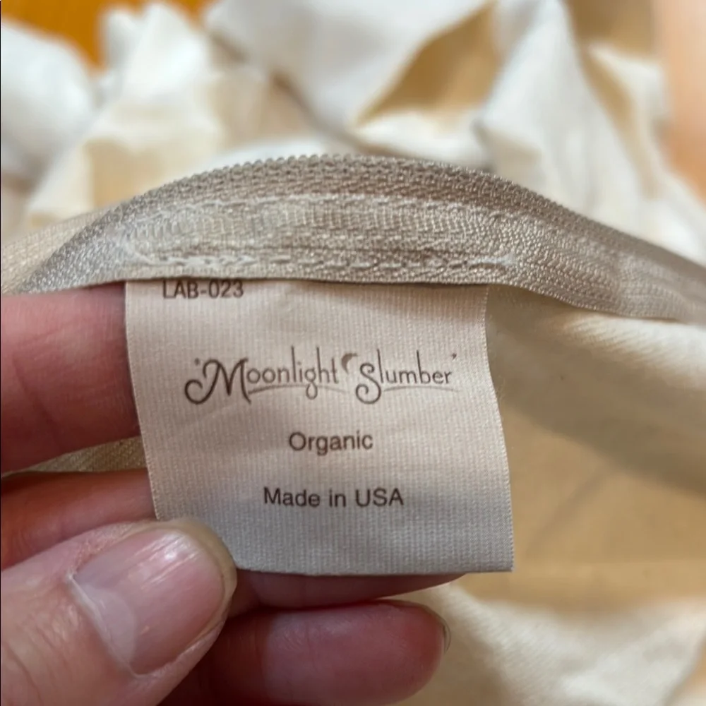 MOONLIGHT SLUMBER *Crib* Natural 100% Organic Cotton Coverlet 28